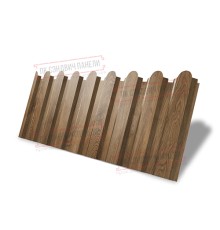 Профнастил фигурный С20 - 0,45 Окрас - Двухсторонний-Print Premium Antique Wood.