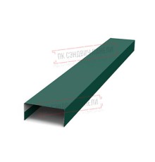 Крепежная планка нижняя Texas 0,5 Satin с пленкой RAL 6005 зеленый мох