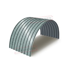 Профнастил МП20ПГ-0.6, Ширина-1100, Оцинкованный
