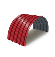 Профнастил НС35ПГ-0.5, Ширина-1100, Полиэстер RAL3020